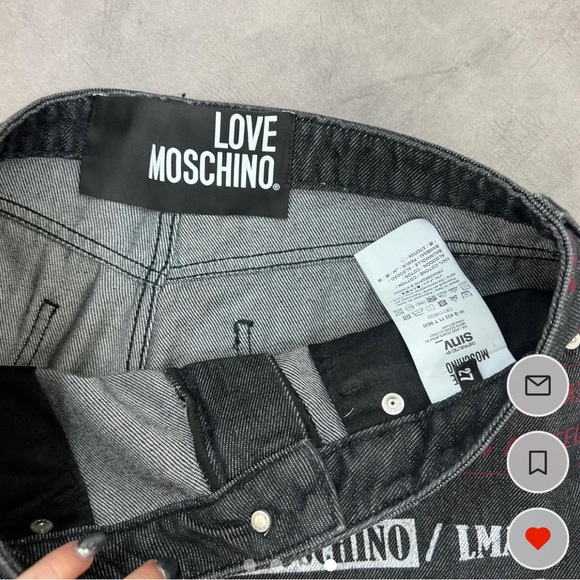 Love Moschino Vintage Authentic Designer Logo Monogram Jeans - Picture 4 of 4